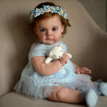 Реалістична лялька Reborn Baby 60 см (набір одягу в подарунок)