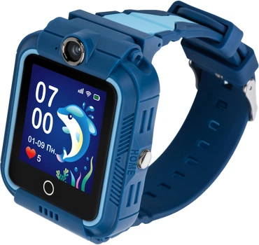 Детские телефон-часы с видеозвонком Aura A400 4G Tracker/Wi-Fi Blue (AUR-A400-BL)