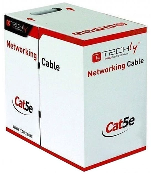 Kabel Techly F/UTP Cat 5e 4x2 305 m Black (8054529029167)