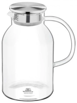 Глечик Wilmax Thermo скляний з металевою кришкою 2.1 л (WL-888214/A)
