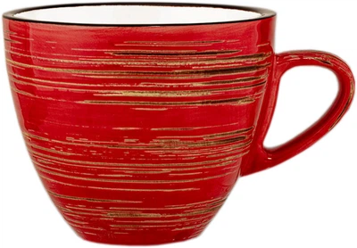 Чашка Wilmax Spiral Red для капучино 190 мл (WL-669235/A)