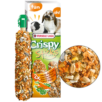 Ласощі для кроликів та шиншил Versele-Laga Crispy Sticks Carrot & Parsley 110 гр