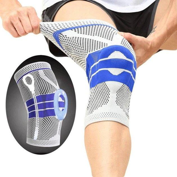 Динамічний бандаж на коліно, 3D фіксатор колінного суглоба, наколінник із силіконовою пружинною вставкою для коліна, Наколінник Спортивний KS-003
