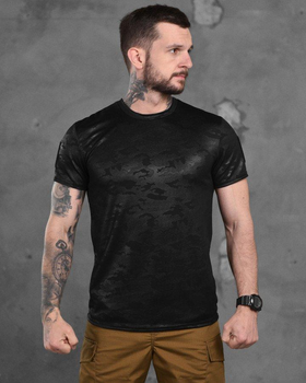 Тактическая потоотводящая мужская футболка 2XL черный мультикам (87130)