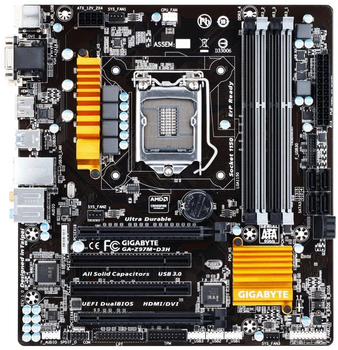 Материнська плата Gigabyte GA-Z97M-D3H (GA-Z97M-D3H) (s1150, Intel Z97, Micro-ATX) Б/в