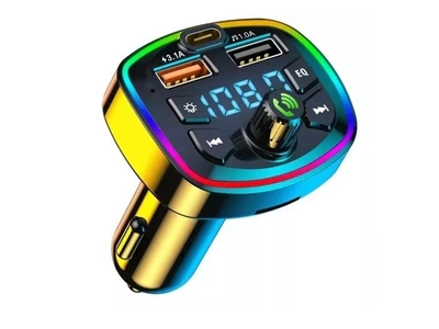 FM модулятор Bluetooth Q7 BT5.0 RGB підсвітка PD18W hand free