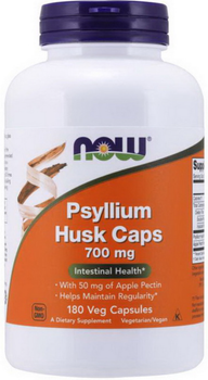 Клетчатка подорожника псиллиум Now Foods Psyllium Husk Caps 700 mg 180 капс