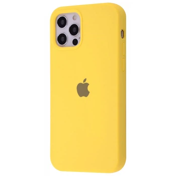Чохол Premium Silicone Case Full iPhone 12 Pro Max yellow