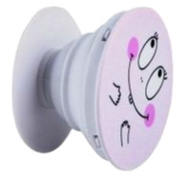 Тримач та підставка для телефону iLike Universal Pop Holder Smile Pink (ILIUNPH6)