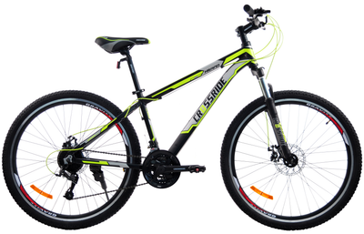 Велосипед Crossride Hilland 27.5" 17" 2023 Черно-салатовый (0247-З-17)