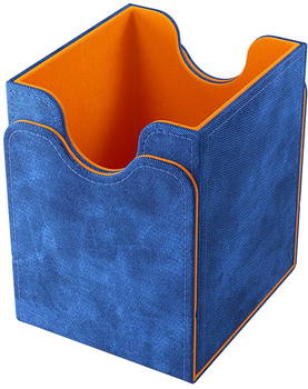 Pudełko na karty Gamegenic Squire 100+ XL Convertible Exclusive Line 7.8 x 9.6 x 10.4 cm Blue / Orange (4251715412916)