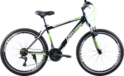 Велосипед Crossride Shark ST МТВ 24" 11" Черно-зеленый (01731-110-З)