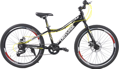 Велосипед Crossride 24 МТВ AL RAMZY 12.5" Черно-желтый (0274-1)