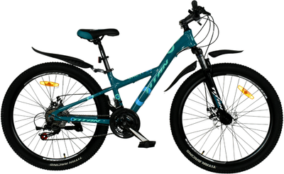 Велосипед Titan 24" Calypso 2023 Рама-11" dark green-blue (24TJA-004698)