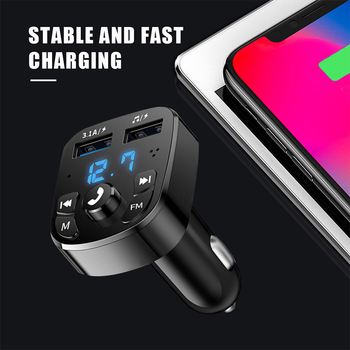 Модулятор FM Q7, трансмиссер, автомобильный Bluetooth-MP3-плеер с громкой связью,USB, зарядка 1