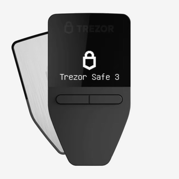 Криптокошелек Trezor Safe 3, Stellar Silver (Зіркове Срібло) (SLATS3SS0_Silver)