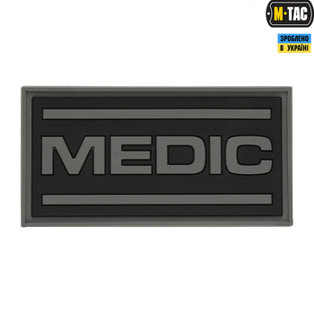 Нашивка PVC Medic M-Tac Black/Grey