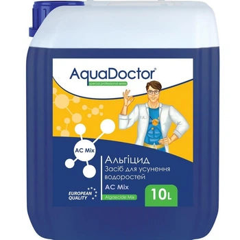 Альгицид Aquadoctor AC MIX 10 л, средство против водорослей, цветения, зелени в бассейне
