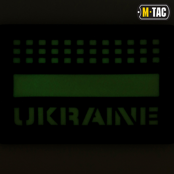 Нашивка Ukraine M-Tac Laser Cut Black/GID