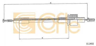 Тросик сцепления COFLE 112432 Ford Sierra 6156056