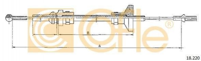 Тросик сцепления COFLE 18220 Chrysler Voyager 4511098, K04511098