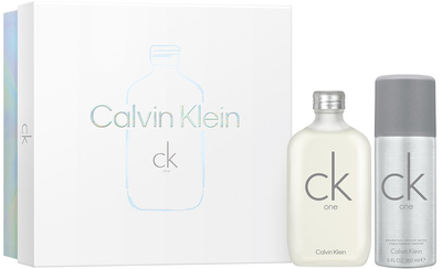 Набір унісекс Calvin Klein CK One Туалетна вода 100 мл + Дезодорант спрей 150 мл (3616304966545)