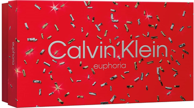 Zestaw damski Calvin Klein Euphoria Woda perfumowana 100 ml + Lotion do ciała 200 ml + Miniaturka Woda perfumowana 10 ml (3616304678356)