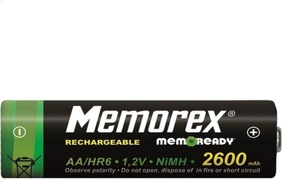 Акумулятори Memorex Rechargeable HR6 2600mAh R6/AA 4 шт (MEA1167)