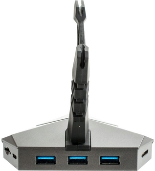 USB-hub Omega Varr USB 3.0 do MicroSD 3-portowy Black (OUHCRG3)