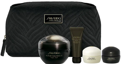 Набір для догляду за обличчям Shiseido Future Solution Нічний крем 50 мл + Очищувальна пінка 15 мл + Денний крем 15 мл + Відновлювальний крем 15 мл (3423222117023)