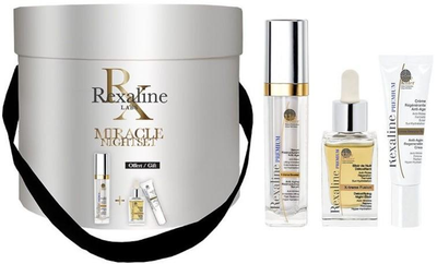 Zestaw do pielęgnacji twarzy Rexaline Premium Line-Killer Serum 30 ml + Eliksir olejowy 30 ml + Krem 10 ml (3593787500124)