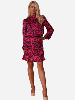 Плаття коротке осіннє жіноче Ax Paris DA1603 XL Рожеве (5063259003111)