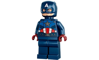Конструктор LEGO Captain America - Dark Blue Suit, Dark Red Hands, Helmet 1 деталей (sh852)