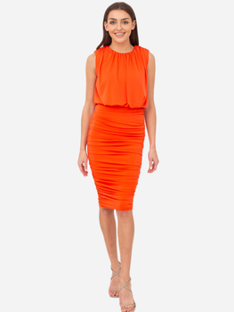 Плаття міді літнє жіноче Ax Paris DA1767 XL Оранжеве (5063259056179)