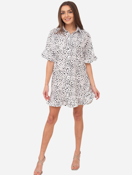 Плаття-сорочка коротке літнє жіноче Ax Paris DA1743 M Чорний/Білий (5063259049713)