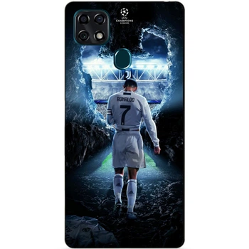 Чехол силиконовый бампер Candy для ZTE Blade 20 Smart с рисунком Ronaldo Роналдо
