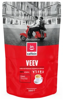 Кофе зерновой Veev CAFFEIN бленд арабика, 250 г