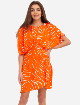 Плаття коротке літнє жіноче Ax Paris DA1724 L Оранжеве (5063259043704)