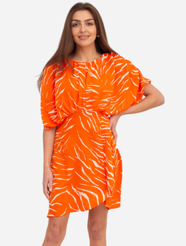 Плаття коротке літнє жіноче Ax Paris DA1724 XL Оранжеве (5063259043711)