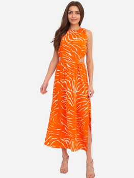 Sukienka trapezowa damska długa letnia damska Ax Paris DA1723 XL Pomarańczowa (5063259043858)