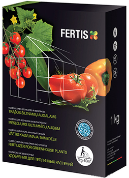 Удобрение для растений выращиваемых в теплицах Fertis без хлора и нитратов 1 кг (10506872) 4770767316695/4779039690150