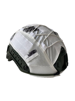 Маскировочный кавер Defpoint на баллистический шлем типа Fast - зимний белый