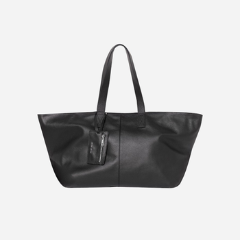 Torebka shopper damska duża skórzana Kalite Look Travel 594 Czarna (5903999314620)