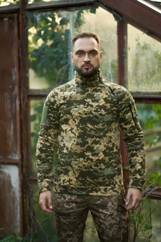 Кофта чоловіча флісова Intruder One Snake/Ван Снейк з липучками під шеврони та кишенею на рукаві піксель/S