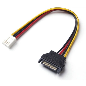 Кабель живлення внутрішній Lucom SATA 15p-FDDpower M/M 0.15m AWG20 різнобарвний(62.09.8279)