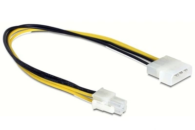 Кабель живлення внутрішній Lucom ATX(EPS) 4p-MoleX M/M P4 0.30m D=4x2.2mm(62.09.8170)