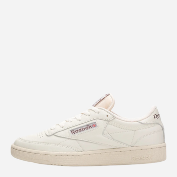 Sneakersy męskie skórzane Reebok Club C 85 Vintage 100007795 43 Beżowe (4065418226318)