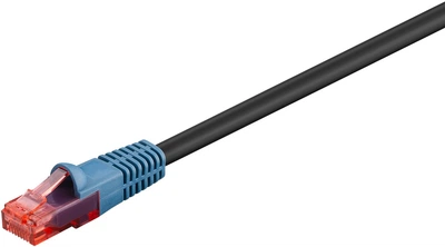Патч-корд Goobay RJ45 UTP6 75.0m solid AWG24 2xJacket Outdoor чорний(75.09.4397)