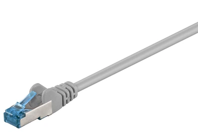 Патч-корд Goobay RJ45 SFTP6a 20.0m patch AWG27 D=6.0mm LSOH PoE+ Cu сірий(75.09.4139)