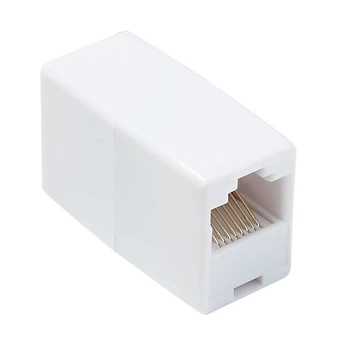 Перехідник мережевий Lucom RJ45 UTP5e F/F RJ45 адаптер Ethernet 1:1 100Mbi білий(62.09.8141)